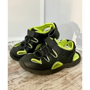 Rugged Outback Kids Sandals Green and Black